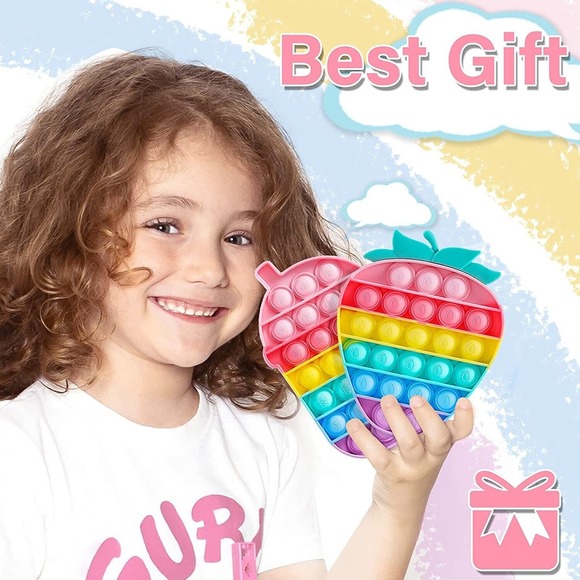 4 Pack Macaron Mini Pop Easter Pack Fidget Small Toys, Cute Fidget Popper Toy - Picture 5 of 7